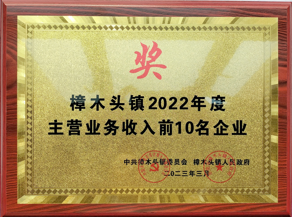 我司被評為“鎮(zhèn)2022年度先進(jìn)單位”